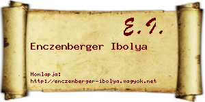 Enczenberger Ibolya névjegykártya
