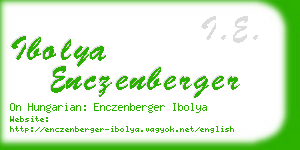 ibolya enczenberger business card